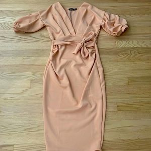 Maternity Peach Midi Dress🍑